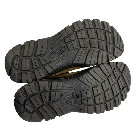 Keen Mens Size 12M Briggs II Brown Leather Lace-Up Hiking Shoes Rubber Toe Cap - Picture 8 of 11